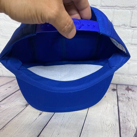 Vintage 5 Panel Hat Oilfield Cap Snapback Blue MASTCO Derrick Services Oil & Gas - Picture 7 of 9